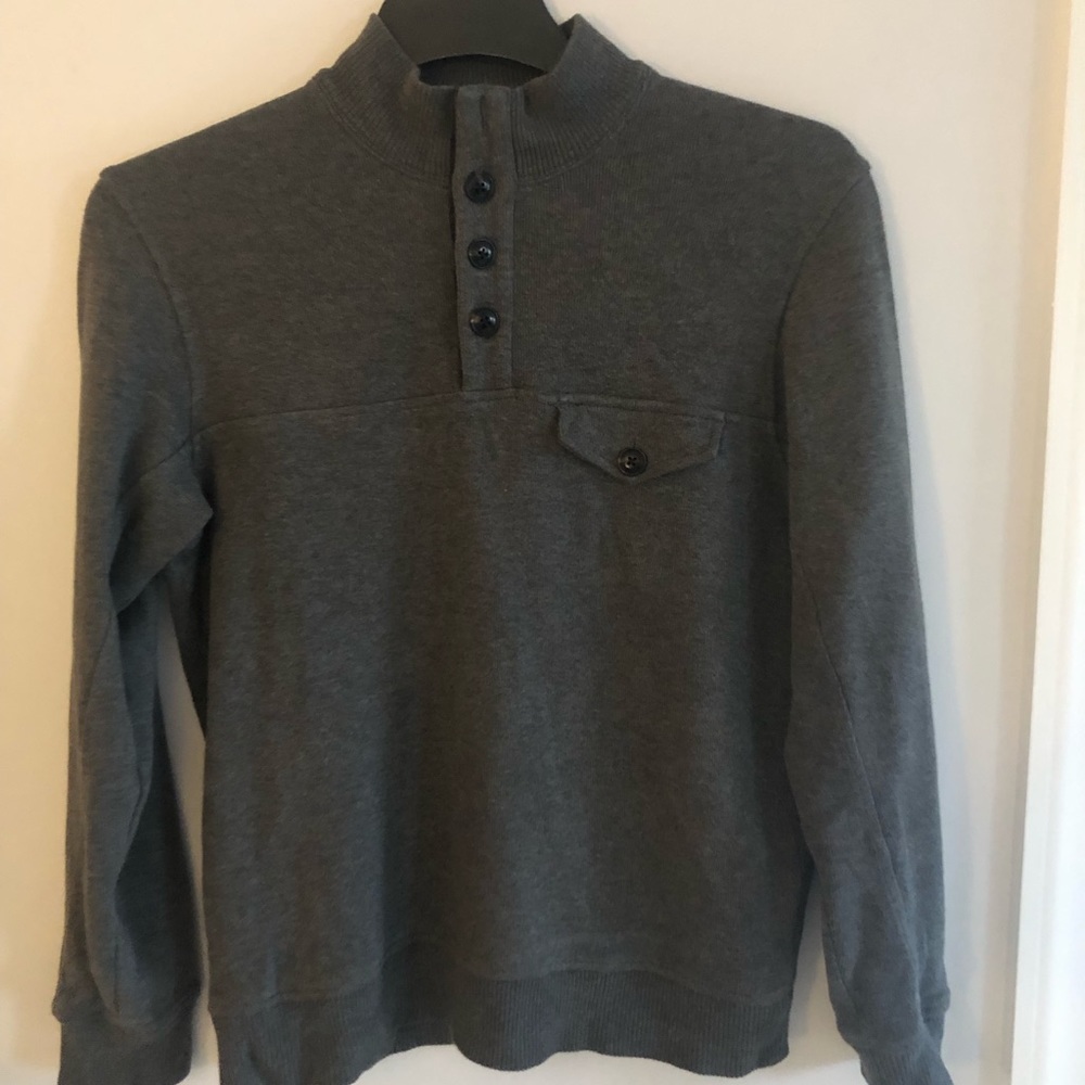 Land’s End Mens Gray Small Knit